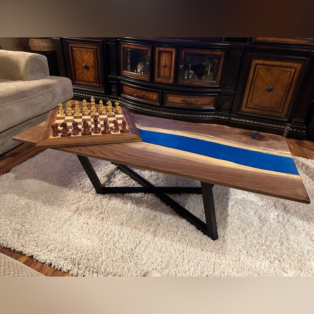Black walnut river table